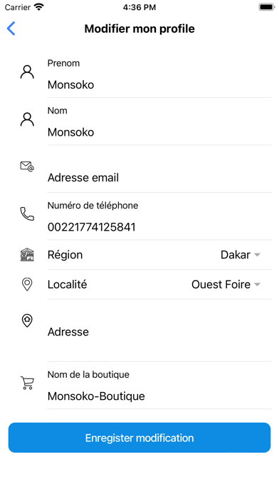 Monsoko Vendeur Screenshot