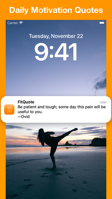 Screenshot #1 pour FitQuote — Motivation Quotes