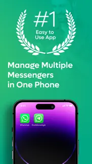dual messenger web for wa plus iphone screenshot 2