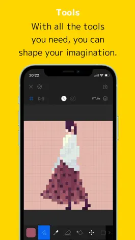 Game screenshot PotiPoti - Pixel art editor apk