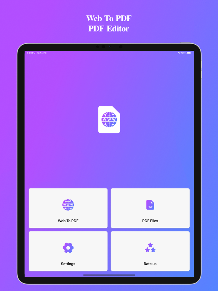 Web To PDF  PDF Editor