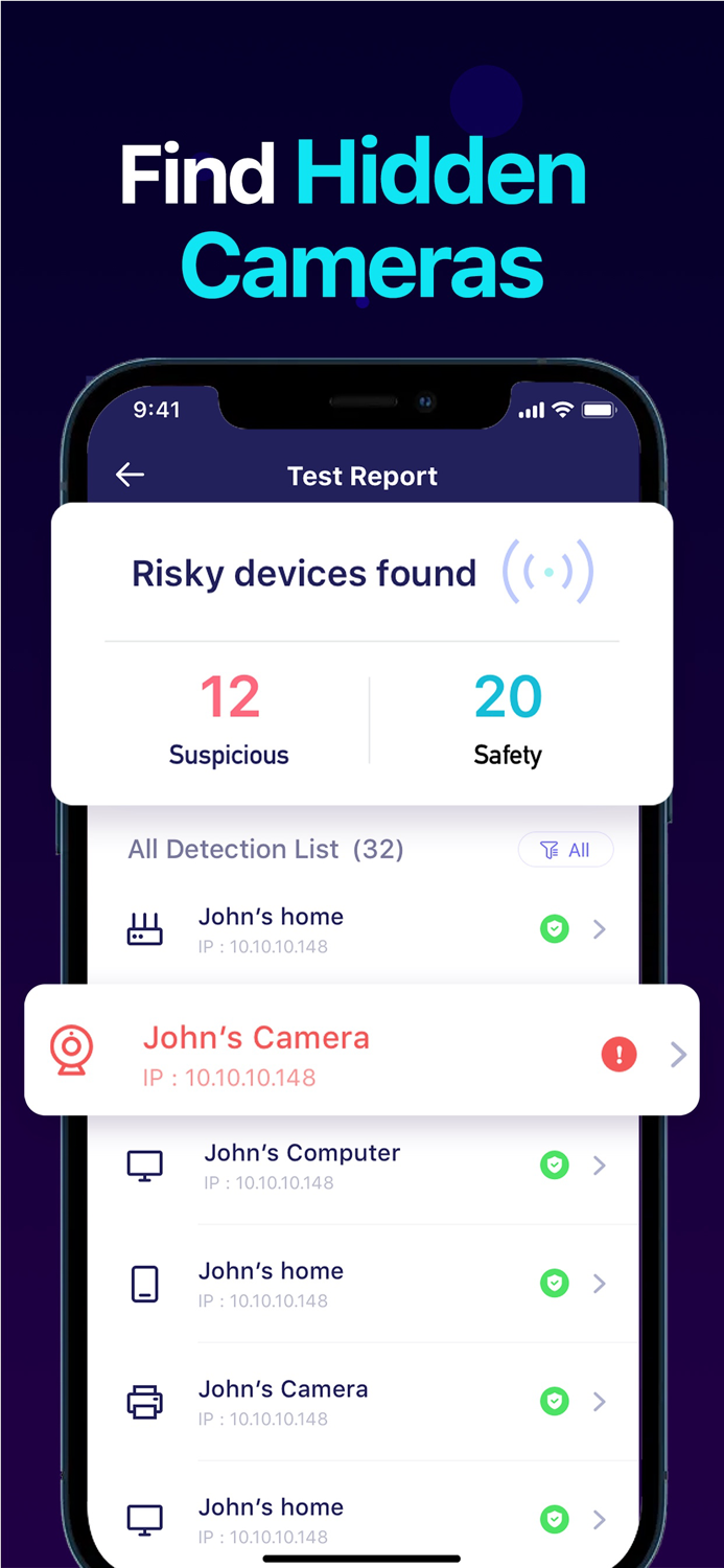 Hidden Camera DetectorSpy Cam