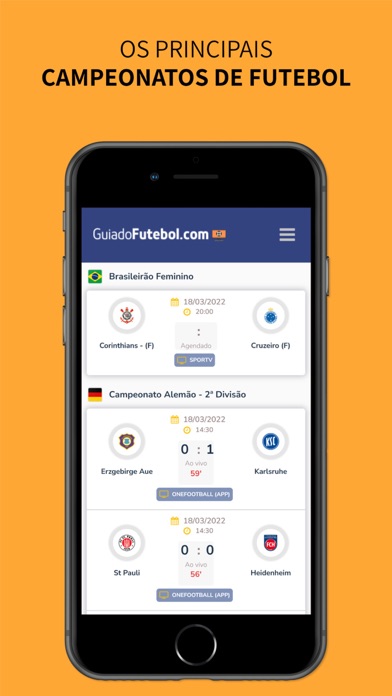 Guia do Futebol na TV Screenshot