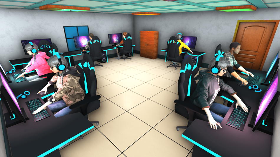 Internet Gaming Cafe Job Sim - 1.1 - (iOS)