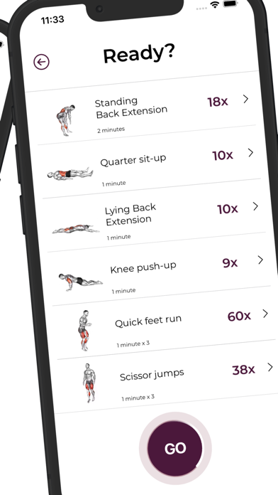 11 minutes fitness workout Screenshot