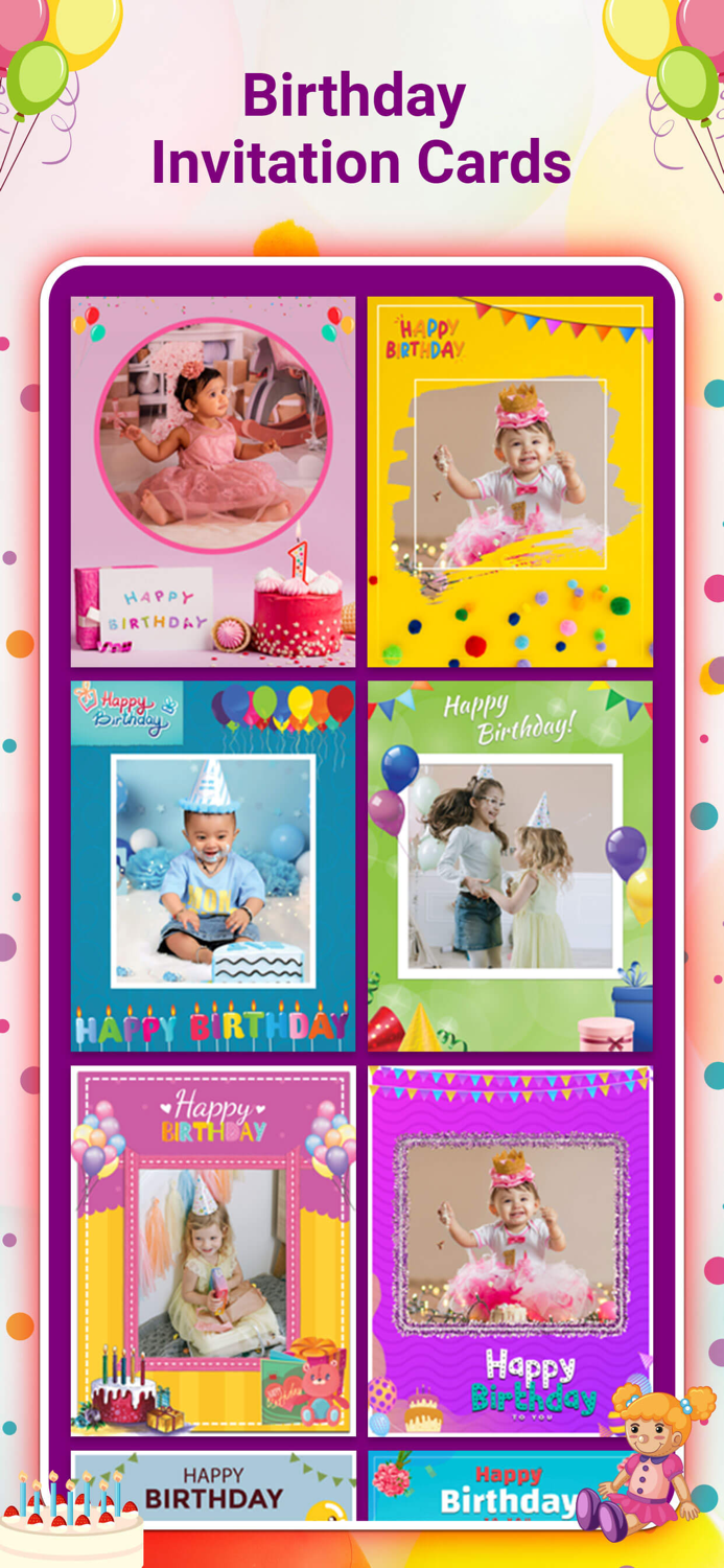 Birthday Photo Frames and Cards