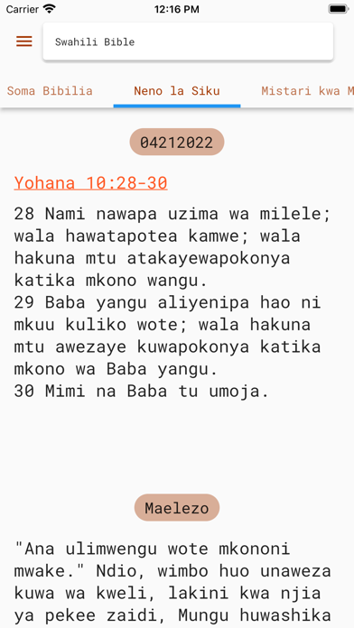 Bibilia Takatifu Screenshot