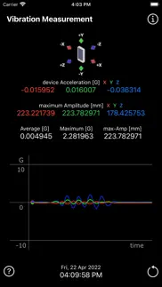 vibration measurement iphone screenshot 4