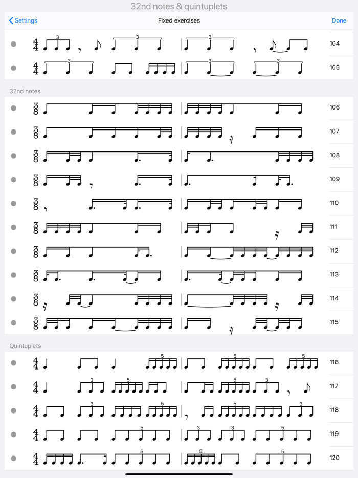 Rhythm Sight Reading Trainer