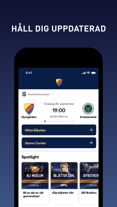 Djurgården Hockey Screenshot