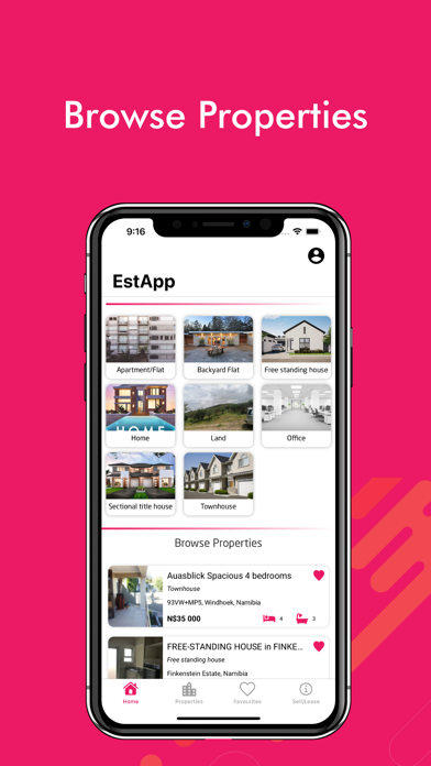 EstApp. Screenshot