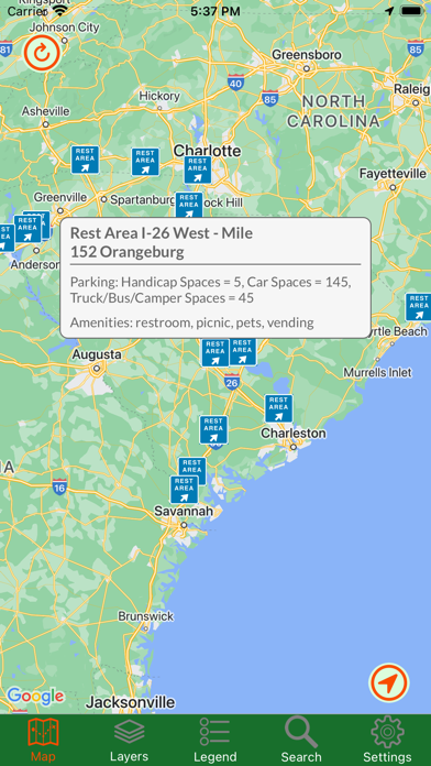 South Carolina Traveler Screenshot