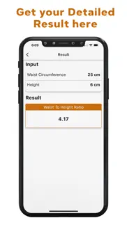 waist to height ratio calcul iphone screenshot 3