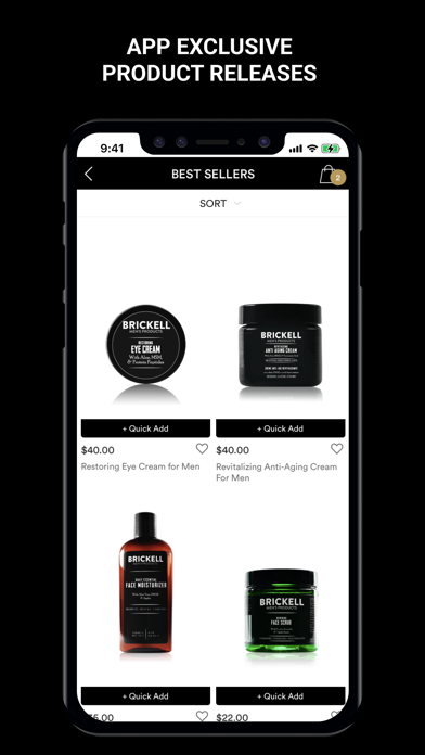 Brickell Men's Products Screenshot