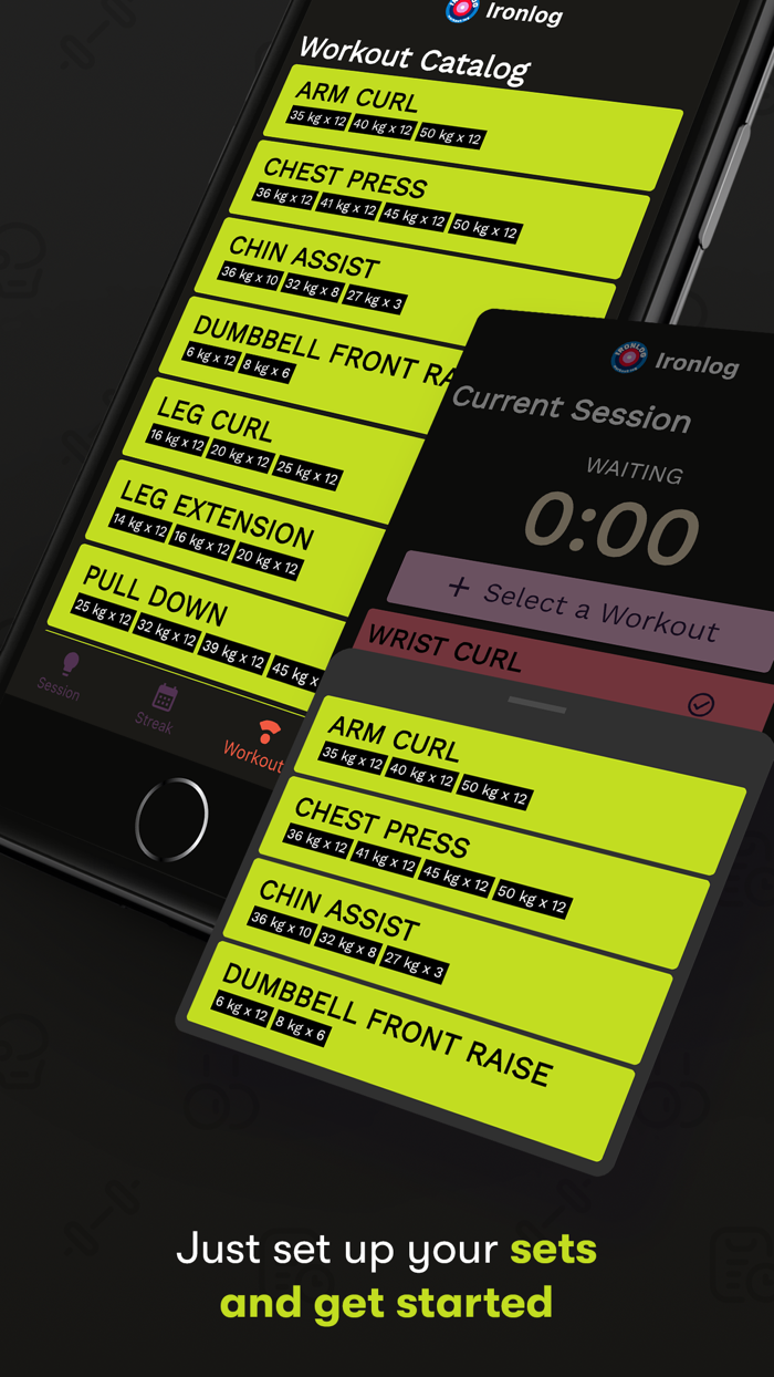 Ironlog Weight Lifting Log