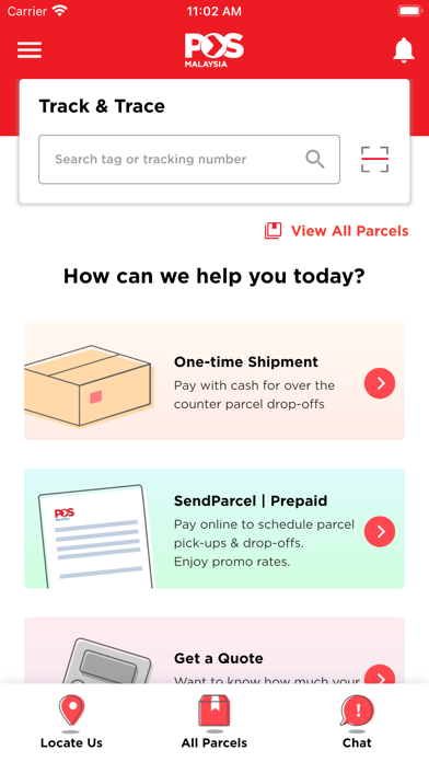 Pos Malaysia Screenshot