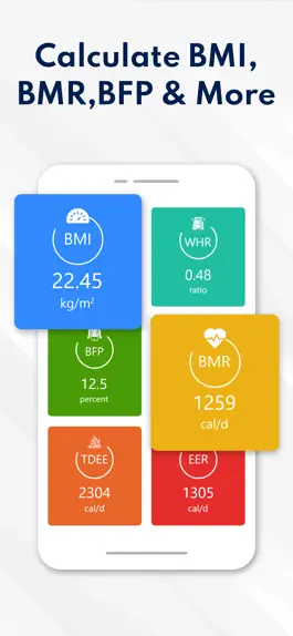 Game screenshot BMI, BMR & Body Fat Calculator apk