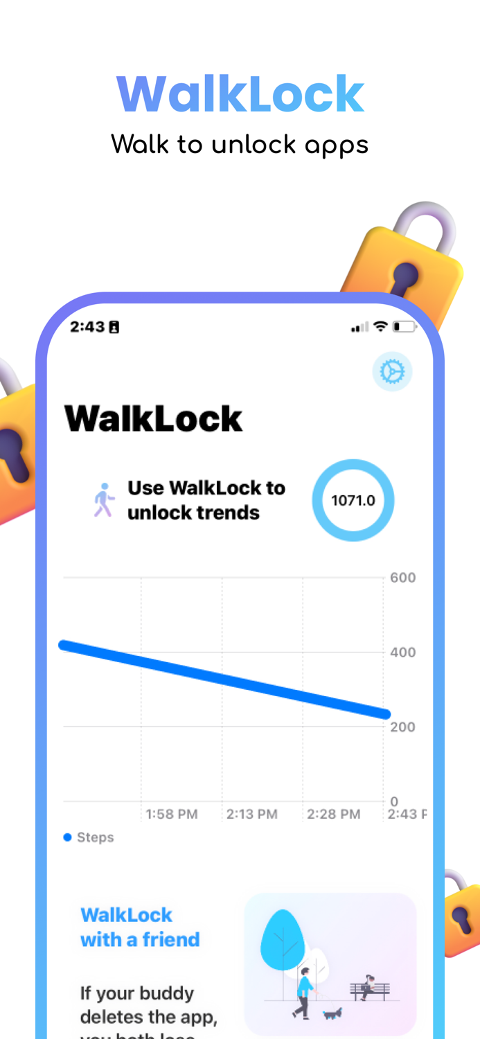 WalkLock - Walk to Unlock Apps