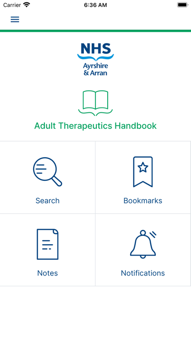 NHSAAA Medicines Screenshot