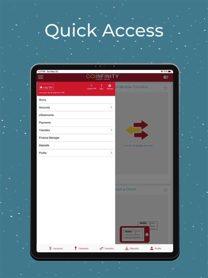 Infinity CU Mobile App