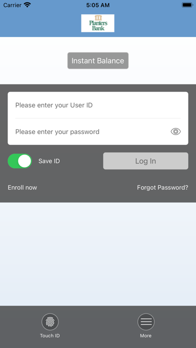 Planters Bank Mobile Banking Screenshot