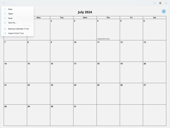 EZ Calendar Maker iPad screenshot 4 - Productivity app