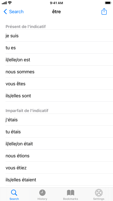 Les Verbes - French Verbs Screenshot