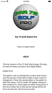 par 72 golf watch pro iphone screenshot 2