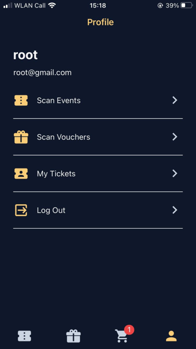 E-Ticket Scanner Screenshot