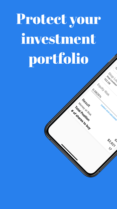 Trade Risk Manager Screenshot