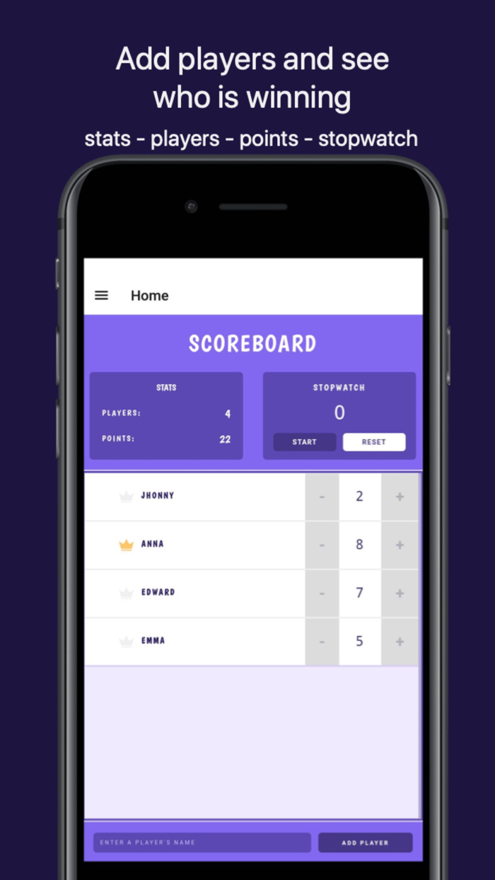 Scoreboard Keeper App