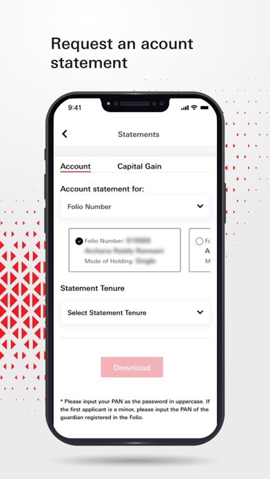 HSBC Mutual Fund Invest Xpress Screenshot