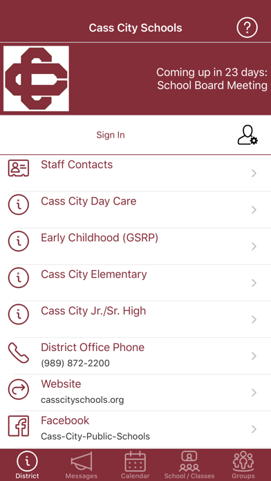 Cass City Schools Screenshot