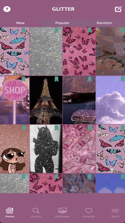 Glitter wallpaper Aesthetic