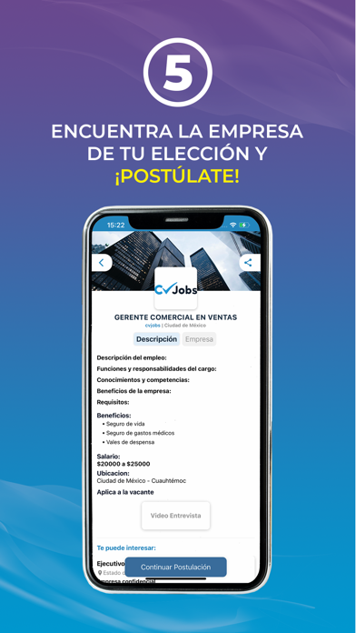 Cvjobs - Búsqueda de empleo Screenshot