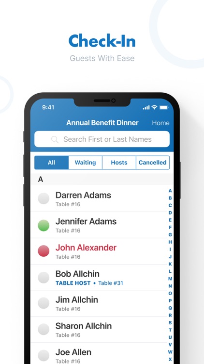 Attendance Live Check-in