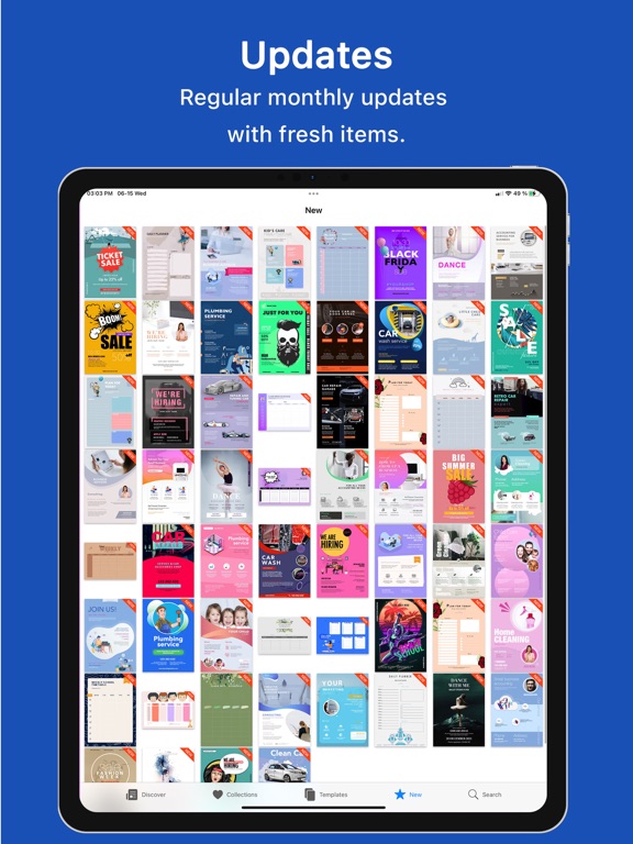 Templates for MS Word - DesiGN iPad screenshot 5 - Productivity app