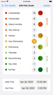 How to cancel & delete the pain scale 2