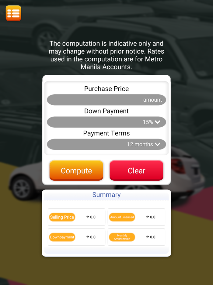 Auto Loan Calculator PH