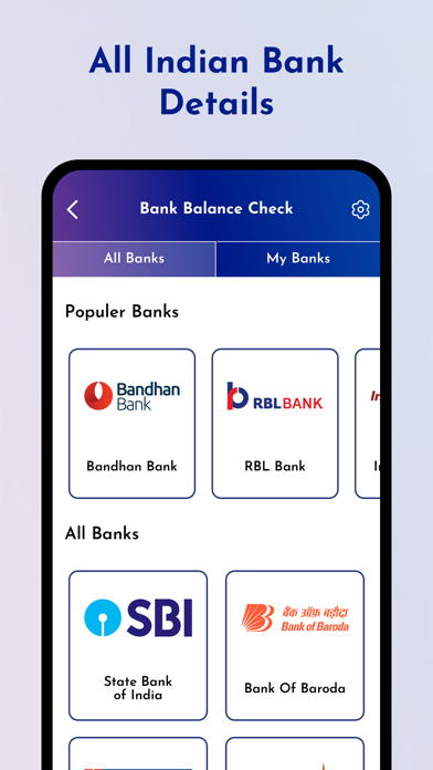 Bank Balance Check - All Banks Screenshot