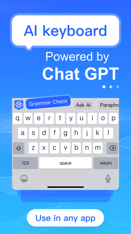 #1. AI Keyboard - Grammar & Writer (iOS) 由: APTE Ltd