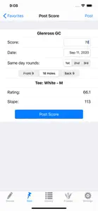 Golf Handicap Tracker & Scores screenshot #8 for iPhone