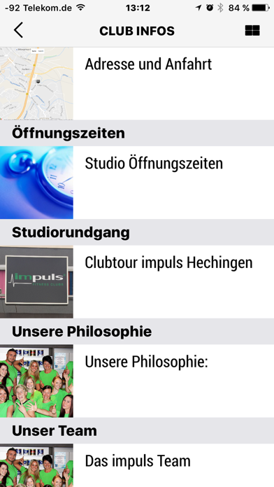 Impuls Fitnessclubs Screenshot