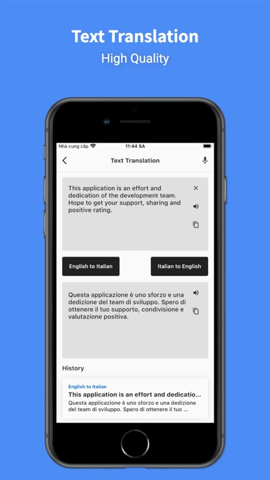Italian - English : Translator Screenshot