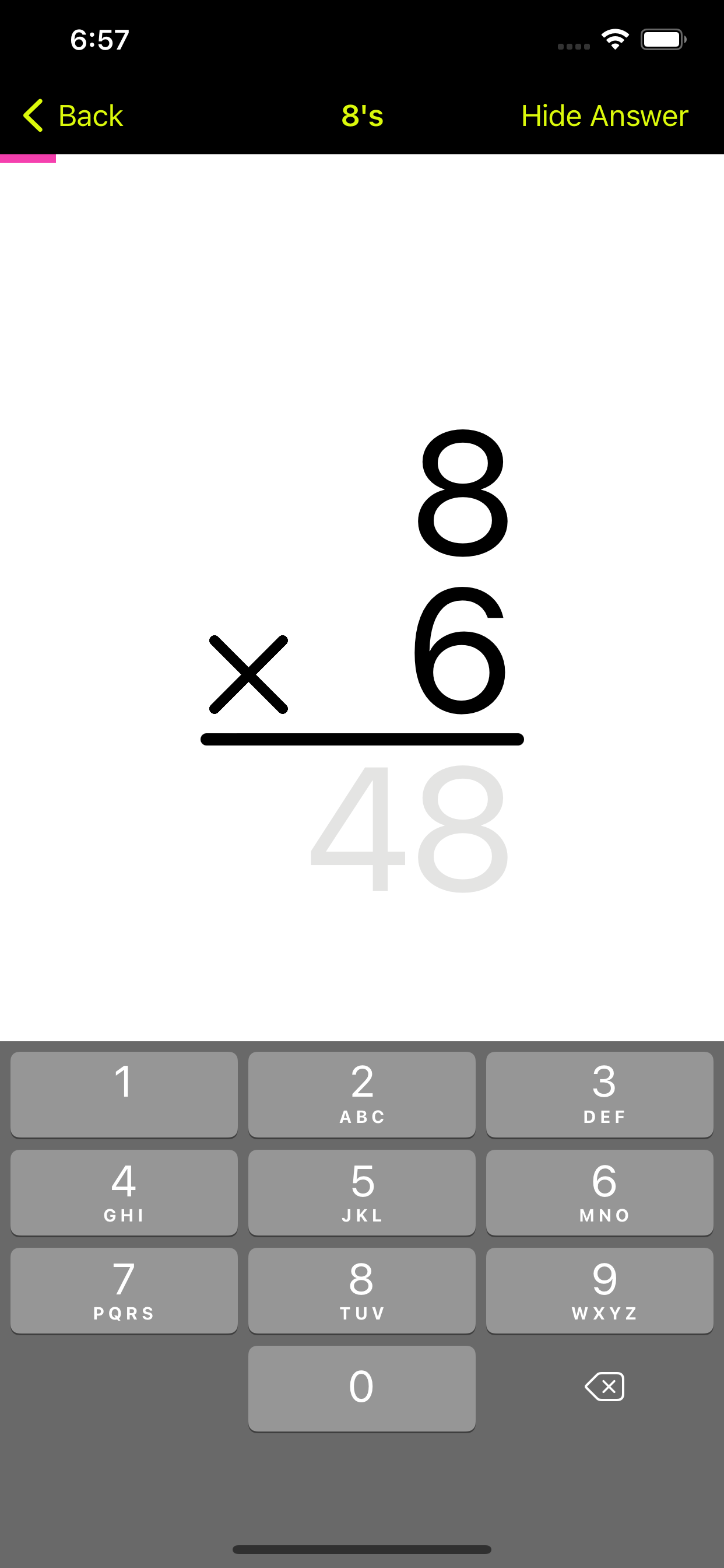 Times Tables 12x12