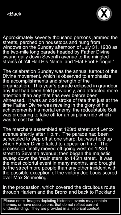 Harlem Culture Tour Mobile App Screenshot