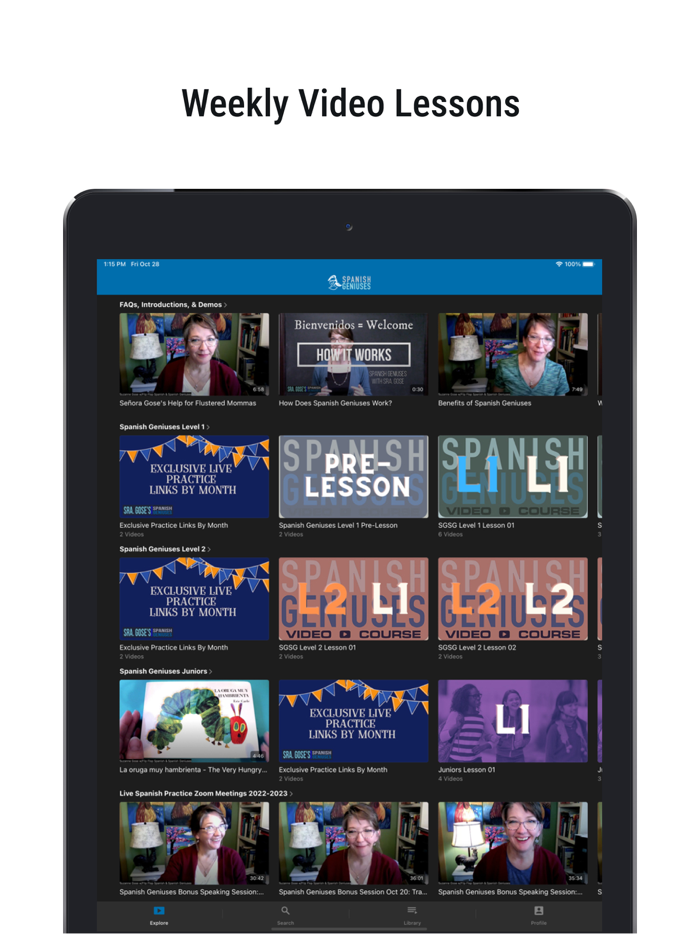 Spanish Geniuses Video Course