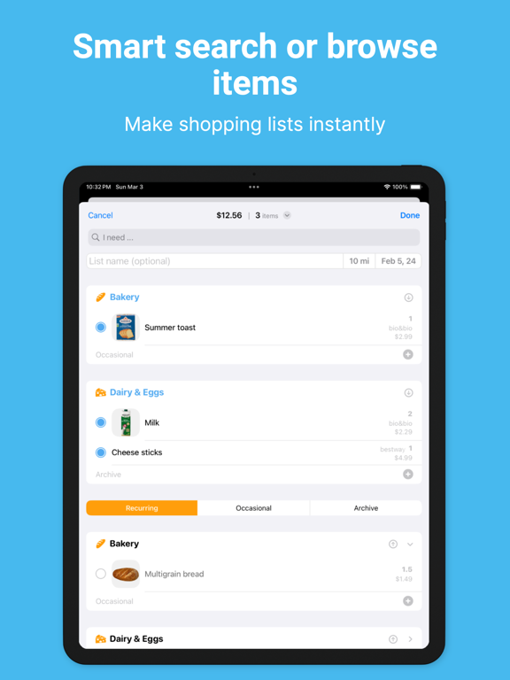 Screenshot #6 pour Shopping List - Bread & Milk