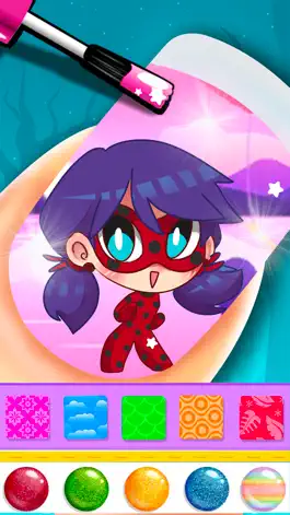 Game screenshot Ladybug Magic Nail Salon apk
