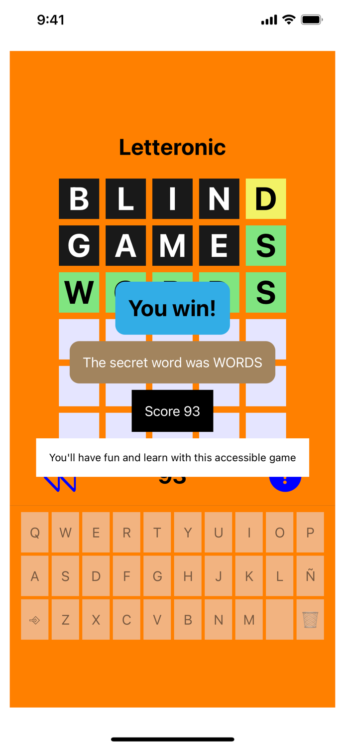 Accessible letteronic